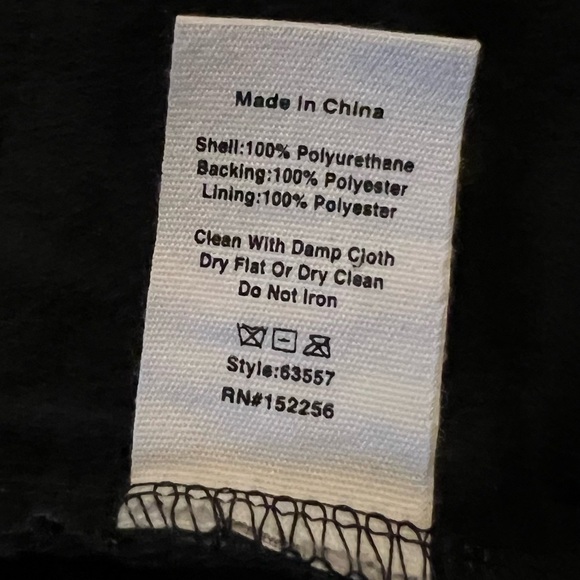 NWOT Avec Les Filles Faux Black Leather Pants - Picture 6 of 6